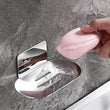 Porte-Savon Mural Inox Adhésif Sans Perçage, Poli ou Brossé