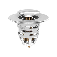 Bonde Lavabo Clic-Clac Universelle avec Panier Anti-Cheveux, 62 mm