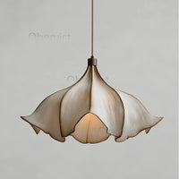 Suspension Cuisine Pétale Wabi-Sabi, Ø 45 cm, Blanc Chaud ou Froid