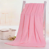 Grande Serviette de Bain Microfibre Unie 70 x 140 cm en 12 Coloris