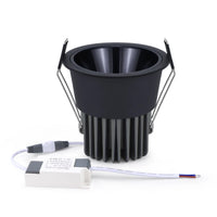 Spot LED Encastrable Cuisine Anti-Éblouissement, Noir ou Blanc, 7 ou 12 W