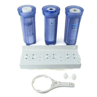 Filtre à Eau Sous Évier 3 Étapes Transparent Sédiments UDF et Charbon CTO
