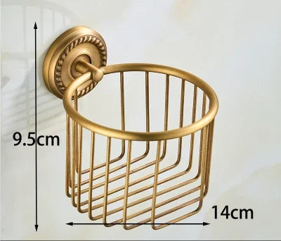 Accessoires Salle de Bain Laiton Antique Brossé à la Pièce, 20 Articles