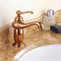 Robinet Lavabo Rétro Laiton Bronze Antique