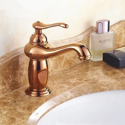 Robinet Lavabo Rétro Laiton Bronze Antique