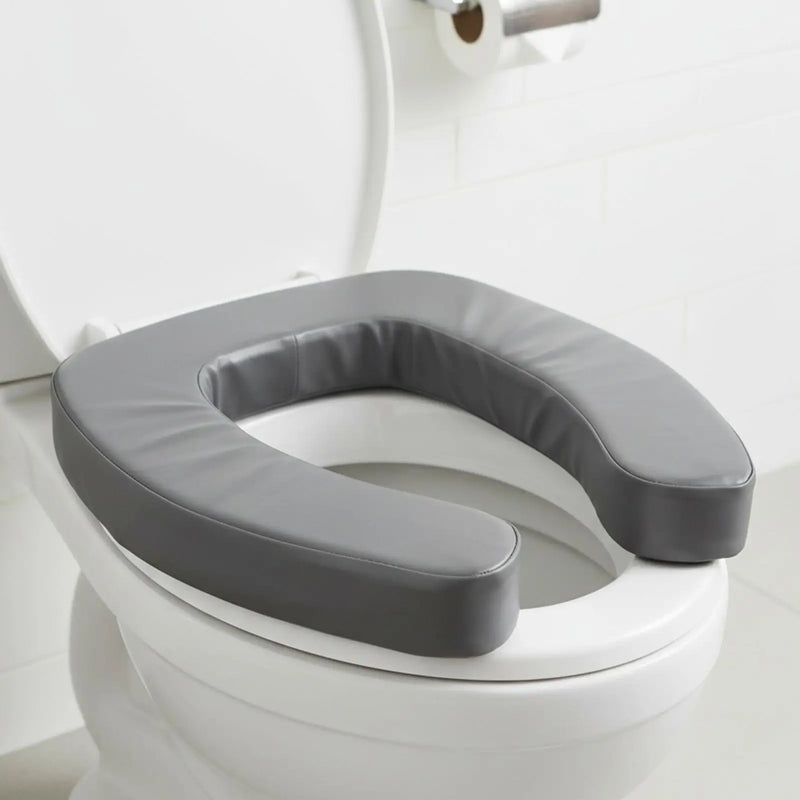 Rehausseur WC Adulte Rembourré 5 cm, Antidérapant, 4 Coloris