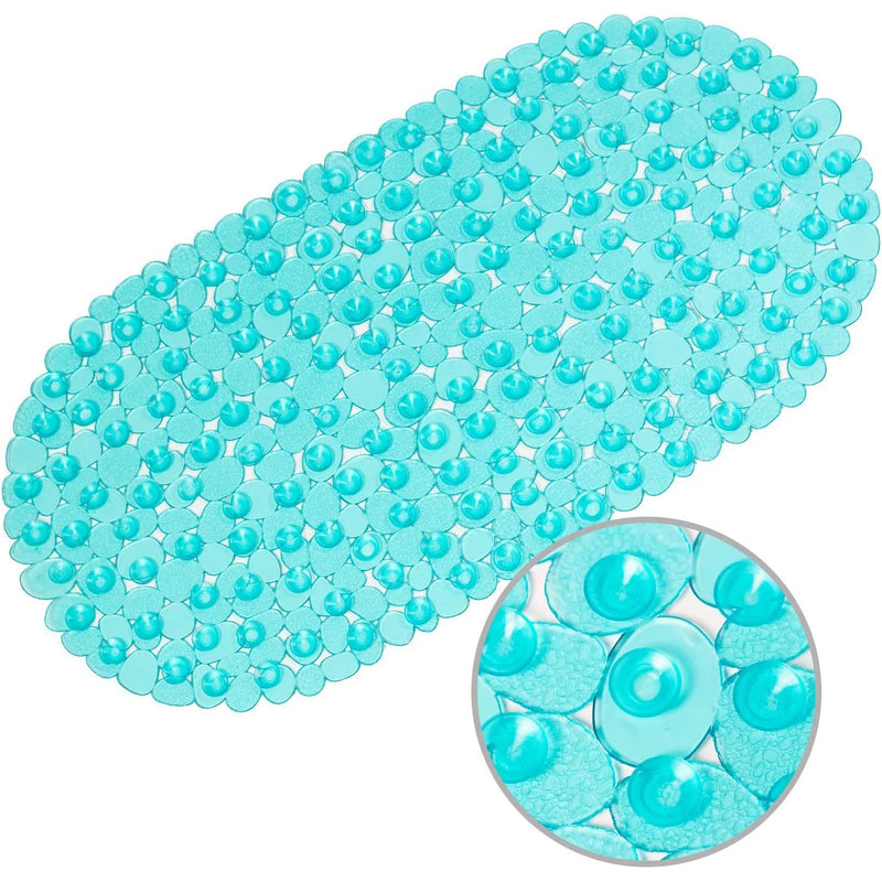 Tapis de Baignoire Ovale Galets Antidérapant à Ventouses 36 x 69 cm