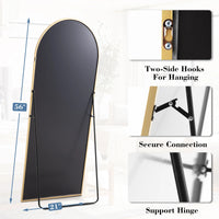 Miroir sur Pied Pleine Longueur 142 cm Cadre Aluminium