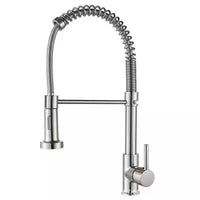 Mitigeur de Cuisine Inox Bec Extractible Jet Réglable Rotatif