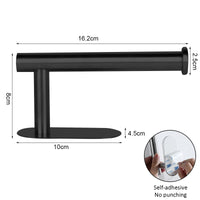Porte-Rouleau Essuie-Tout Adhésif Inox 304, Sans Perçage, 3 Finitions