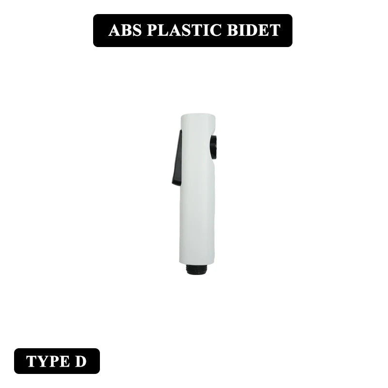 Douchette WC Blanche Pulvérisateur ABS ou Inox avec Flexible et Support Mural