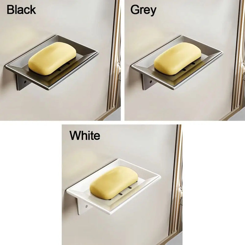 Porte-Savon Mural Aluminium à Panneau Ajouré 13,5 x 9,4 cm