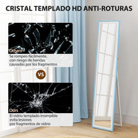 Miroir sur Pied Pleine Longueur Cadre Bicolore 157 cm