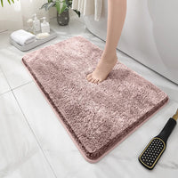 Tapis de Bain Peluche Épais Antidérapant, 13 Coloris, 2 Tailles