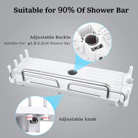 Étagère de Douche Extensible Sans Perçage pour Barre de Douche