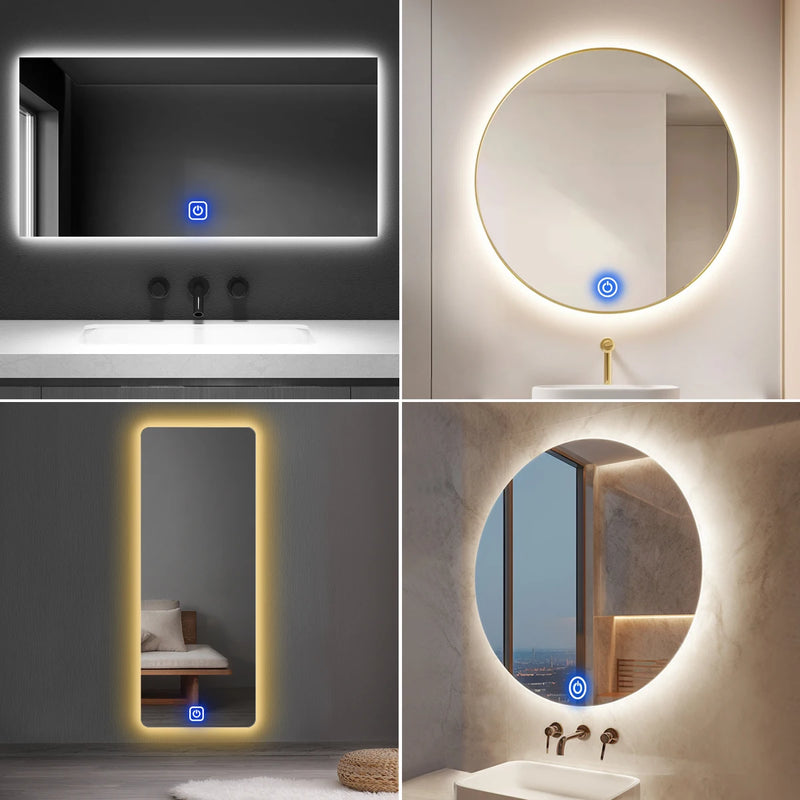 Bande LED COB 12 V Tactile Miroir et Sous Meuble, 1-5 m
