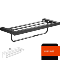 Accessoires Salle de Bain Noir Mat à la Pièce ou en Ensemble