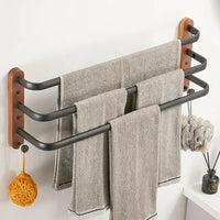 Accessoires Salle de Bain Bois Noyer Noir à la Pièce, 15 Articles