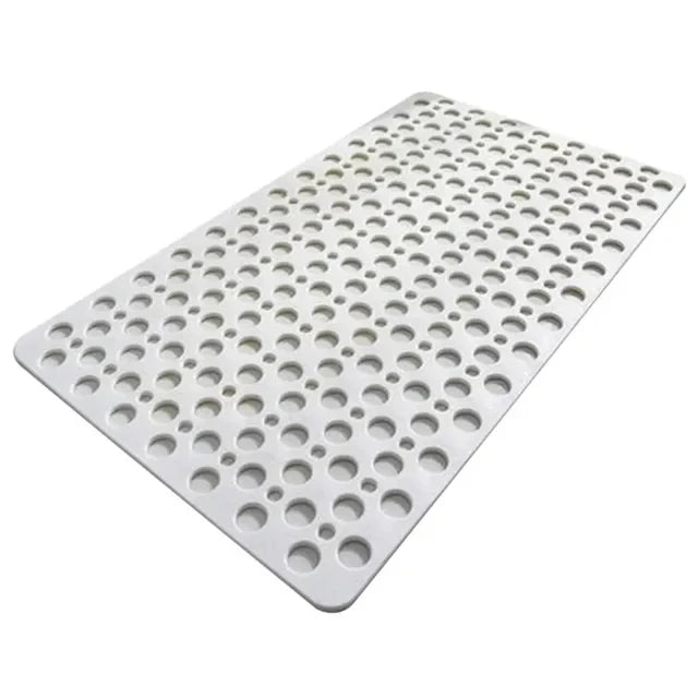 Tapis de Baignoire Antidérapant en TPE Perforé, 2 Tailles
