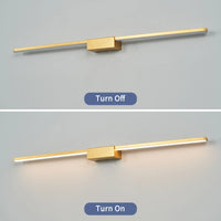 Réglette LED Miroir Salle de Bain Noire ou Dorée