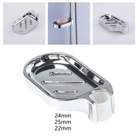 Porte-Savon Chromé Drainant à Clipser pour Barre de Douche, 16,2 x 8,8 cm