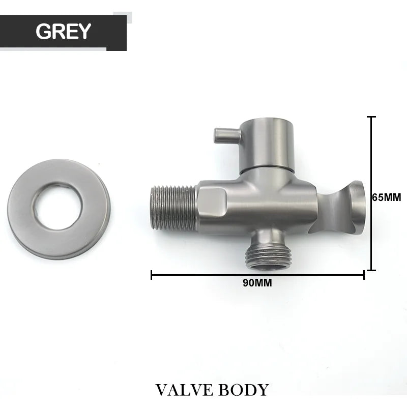 Douchette WC Kit Vanne et Flexible ou Pièces Seules, 4 Finitions