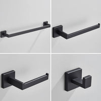 Ensemble Accessoires Salle de Bain Inox 4 Pièces