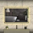 Miroir LED Salle de Bain Rectangulaire Mural Variateur Tactile