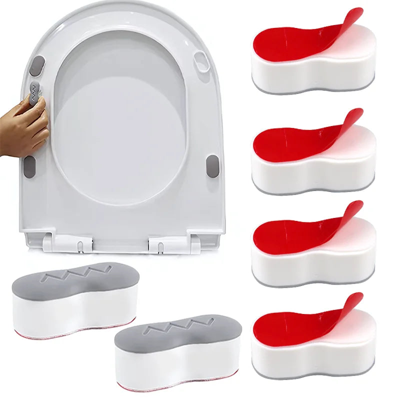 Butée d'Abattant WC Adhésive Universelle, Lot de 4 à 20 Pièces