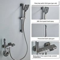 Colonne de Douche Piano Blanc ou Gris Anthracite, 2 ou 3 Touches