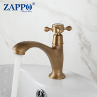 Robinet Lave-Main Eau Froide en Laiton, Antique ou Noir