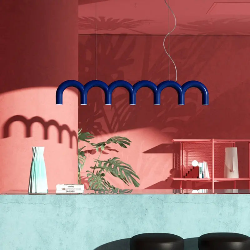 Suspension Cuisine LED Arches Colorées, 2 à 12 LED, 6 Coloris
