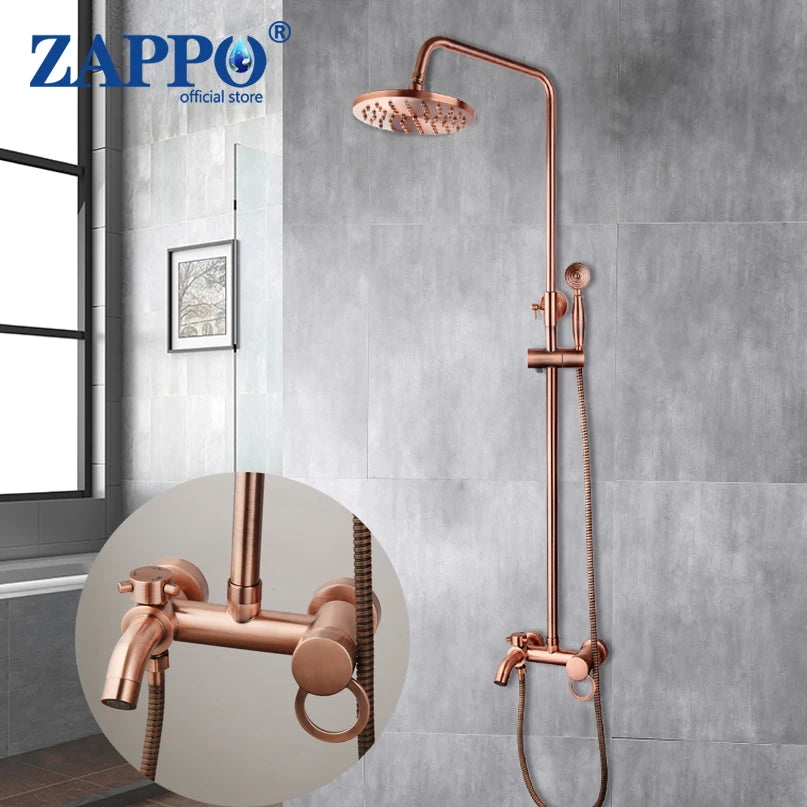 Colonne de Douche Murale Cuivre Antique 20 cm