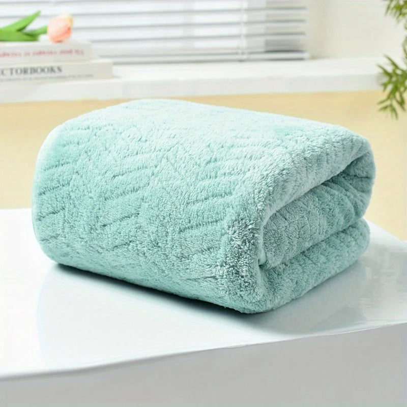 Serviette de Bain Épaisse Texturée à Chevrons 35 x 75 cm