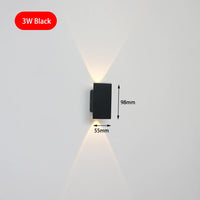 Applique Murale LED Rectangulaire Haut et Bas, Aluminium, 9,8 à 61 cm