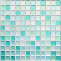 Sticker Mosaïque Cristal 3D Adhésif Étanche pour Cuisine