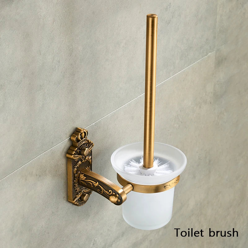 Ensemble d'Accessoires Salle de Bain Rétro Brossé