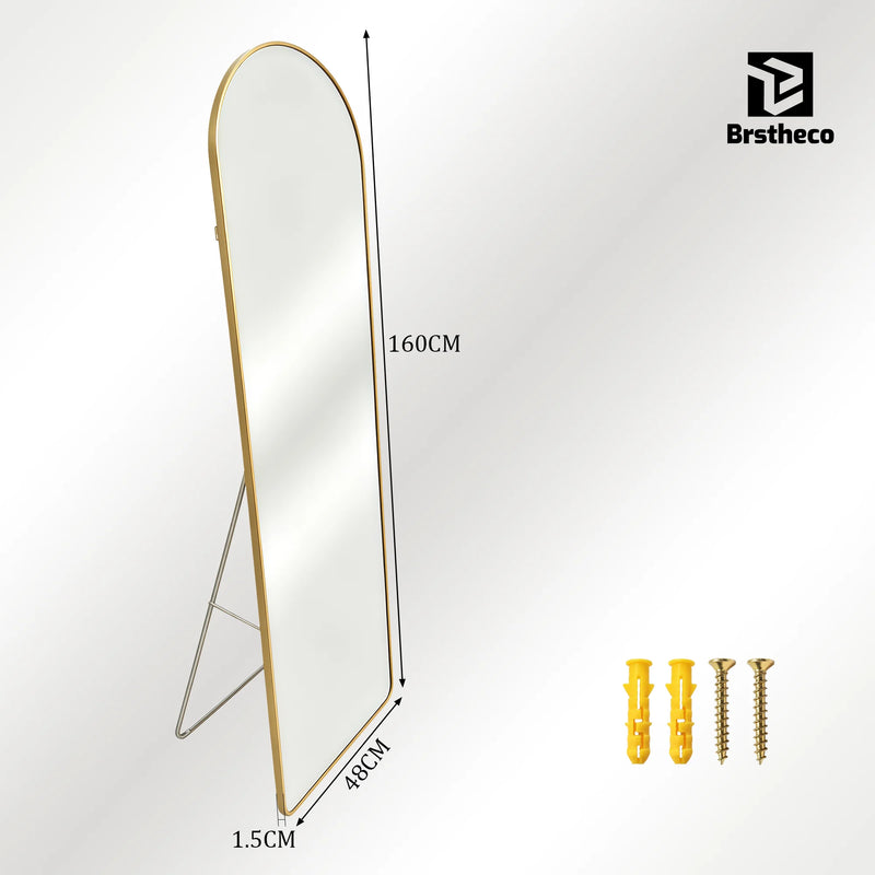 Miroir sur Pied Arche Cadre Aluminium 160 x 48 cm