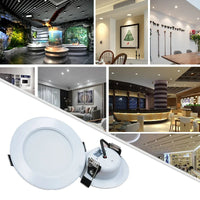 Spot LED Encastrable Cuisine Rond Blanc sans Transformateur, 3 à 15 W