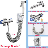 Douchette WC Inox Kit Flexible et Support