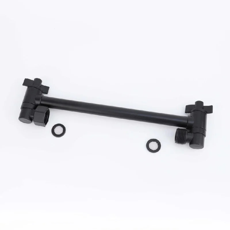 Bras de Douche Réglable Laiton, Double Articulation 28 cm