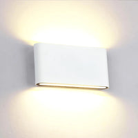 Applique Murale LED Aluminium Haut et Bas, 11,5 ou 17,5 cm