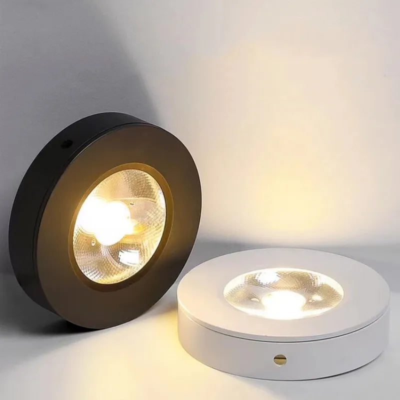 Spot LED Cuisine en Saillie Extra-Plat, Doré, Noir ou Blanc, 5 à 18 W