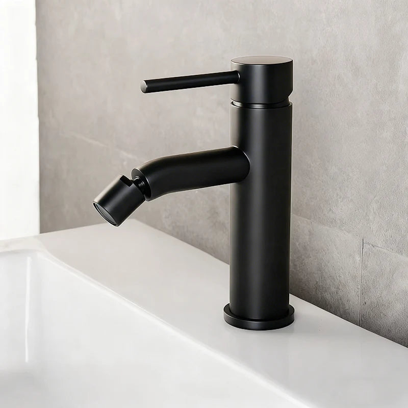 Mitigeur Bidet Monotrou en Laiton à Jet Orientable, 4 Finitions