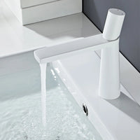 Mitigeur Lavabo Monotrou Blanc, Noir ou Chromé, Modèle Haut ou Bas