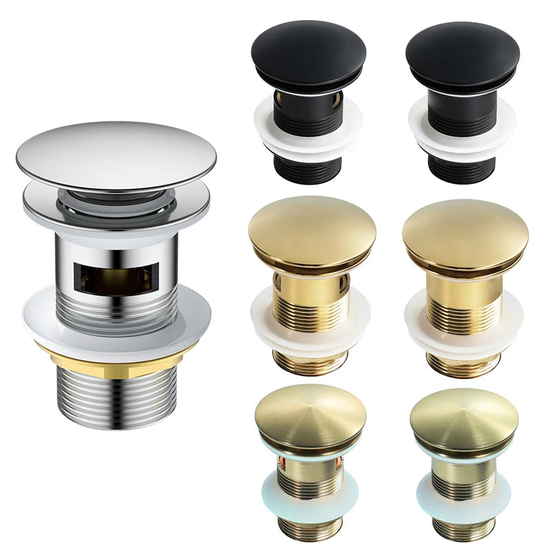 Bonde de Vidage Laiton 5 Finitions, Trou 41 à 52 mm