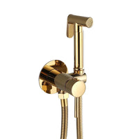 Douchette WC Mitigeur à Platine Ronde en Laiton, 5 Finitions