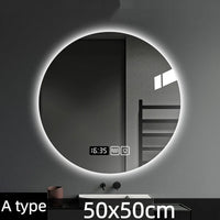 Miroir LED Rond Salle de Bain Anti-Buée Tactile 60 cm