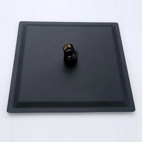 Douche Encastrable Noir ou Chromé, Pomme Carrée 20 ou 25 cm