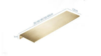 Étagère de Salle de Bain d'Angle Dorée Brossée 20 à 50 cm